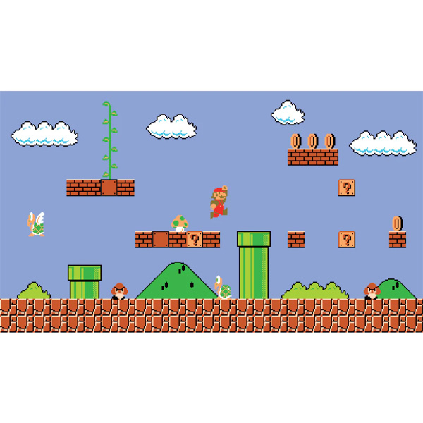 Nintendo Fresque Murale Geante Adhesive Super Mario Retro XL 320X183cm