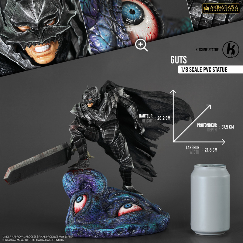 Berserk Guts Berseker Statue 1/8 37cm