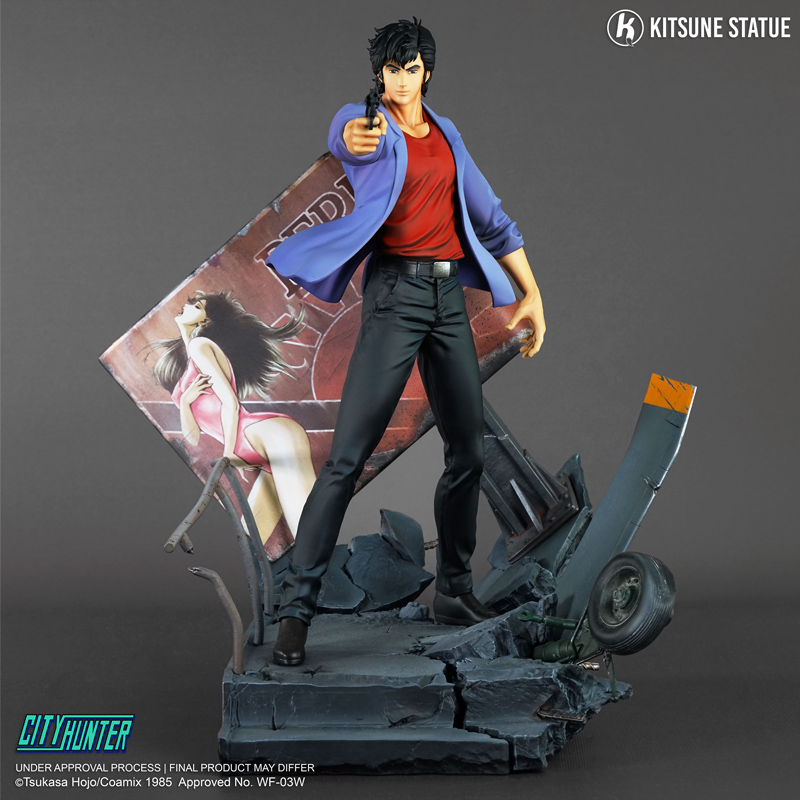 City Hunter Nicky Larson Statue 1/6 Ryo Saeba Nicky Larson 36cm