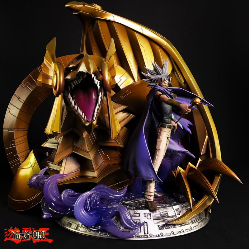 Yu-Gi-Oh Statue Resine 1/7 Marik & Le Dragon Aile De Ra 46cm