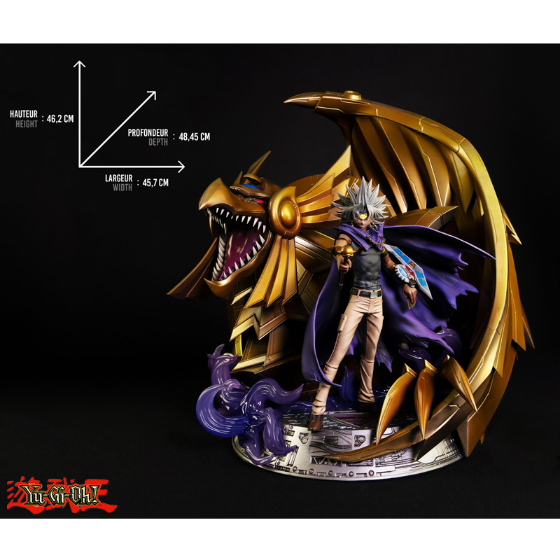 Yu-Gi-Oh Statue Resine 1/7 Marik & Le Dragon Aile De Ra 46cm