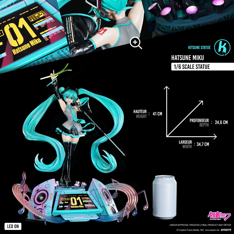 Hatsune Miku Statue Resine 1/6 Hatsune 41cm
