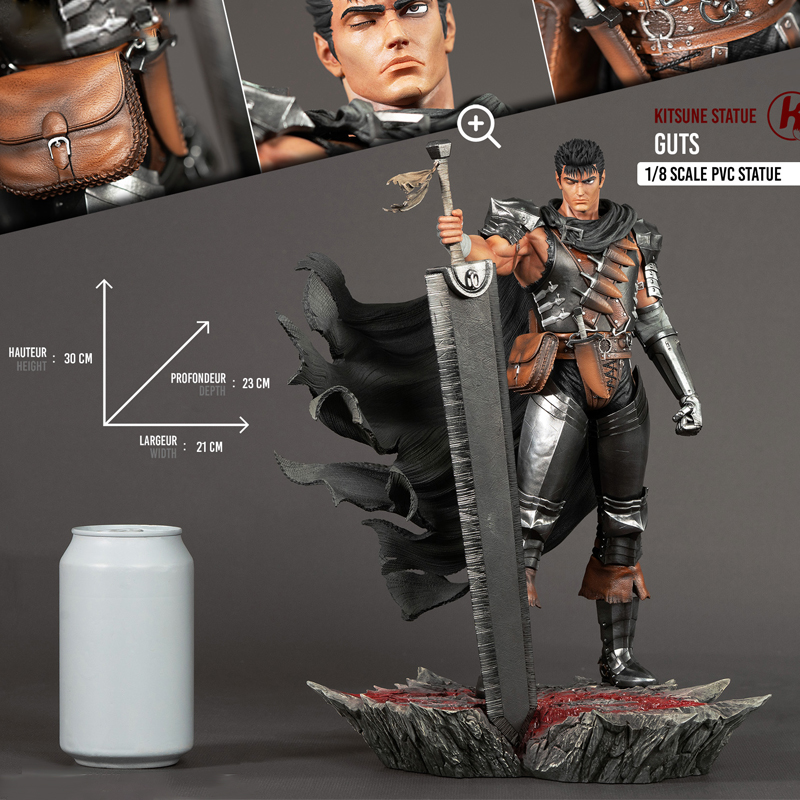 Berserk Statue Pvc 1/8 Guts Vol 2 30cm