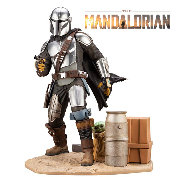 SW Star Wars Mandalorian ArtFx 1/7 Mandalorian & The Child 26cm