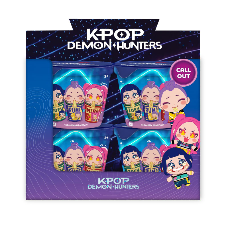 Kpop Demon Hunter Mini Blind Ramyeon Cups Asst 8Pcs 10cm