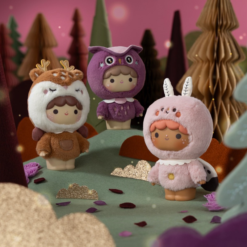 Momiji Sugar Plum Woods Blind Box Plush Keychain Doll  Asst 8pcs