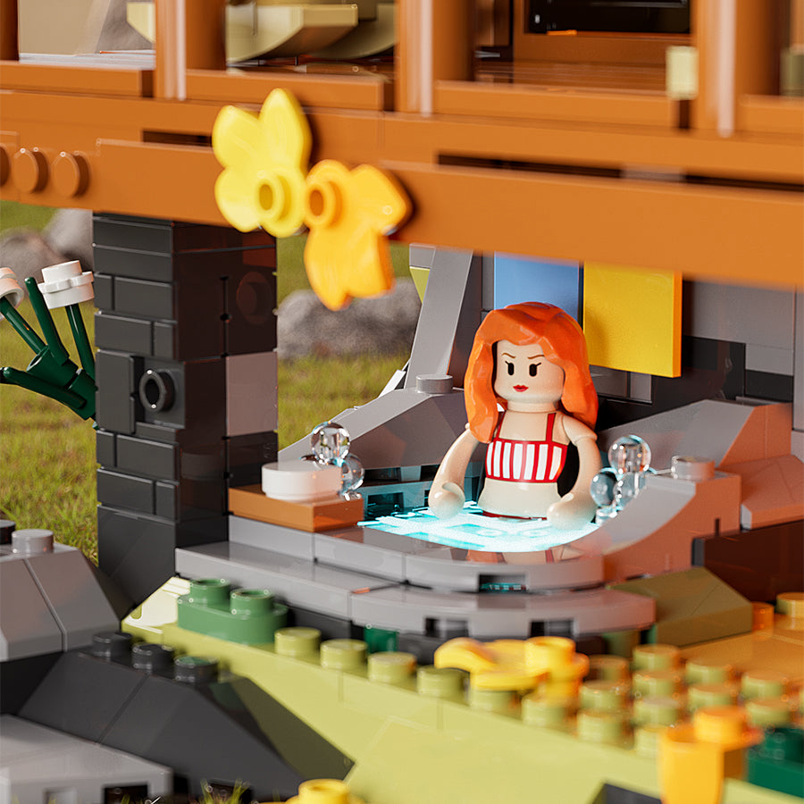 Lumibricks Retro House 10007 Mountain Cabin 2255Pcs