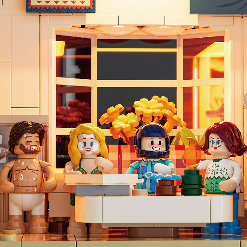 Lumibricks Retro House 10011 Spa Cabin
