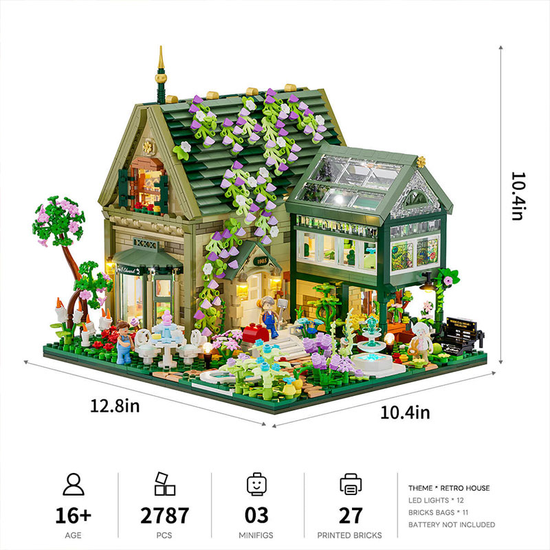Lumibricks Retro House 10013 Garden Cottage
