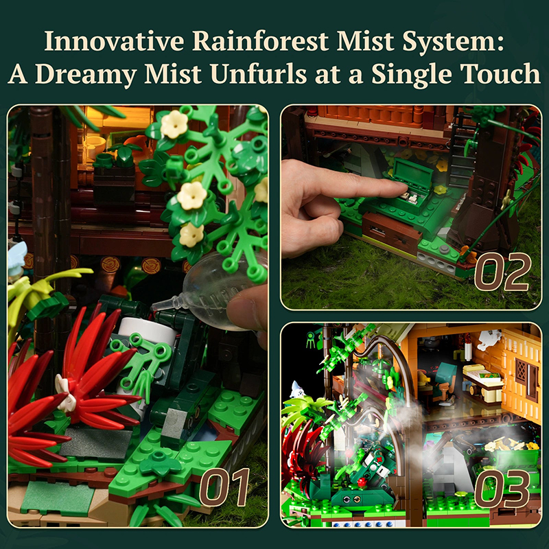 Lumibricks Retro House 10015 Misty Forest Cabin
