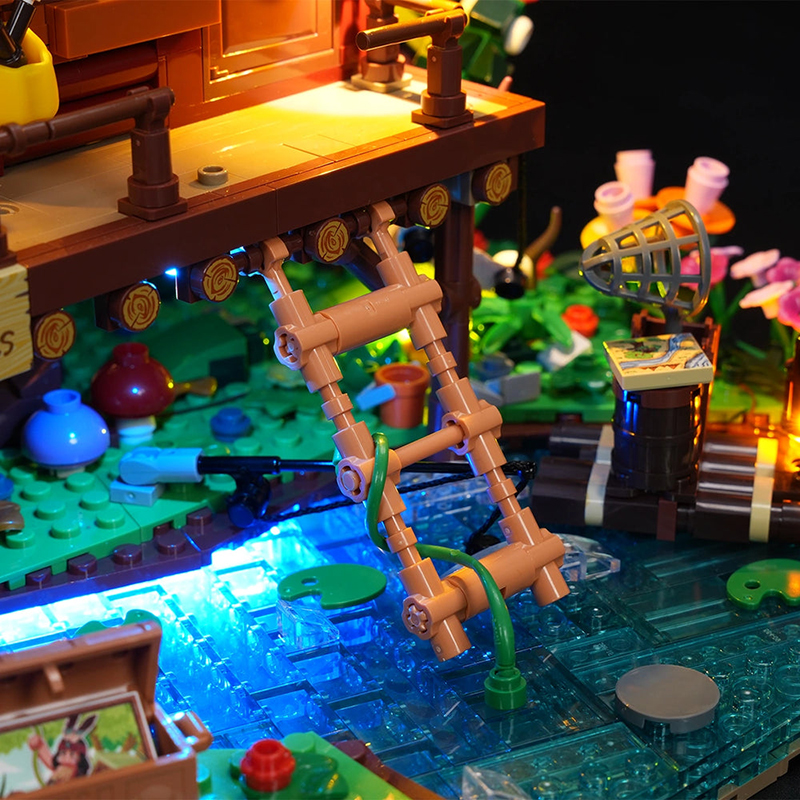 Lumibricks Retro House 10015 Misty Forest Cabin