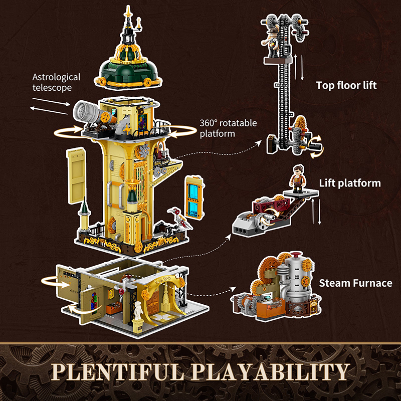 Lumibricks Steampunk World 11009 Steampunk Watch Tower