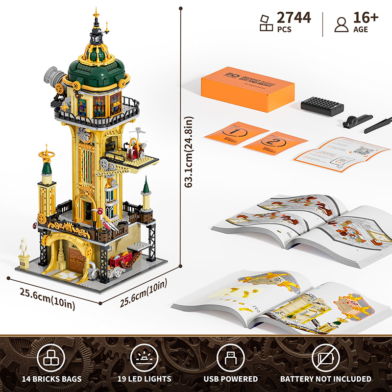Lumibricks Steampunk World 11009 Steampunk Watch Tower