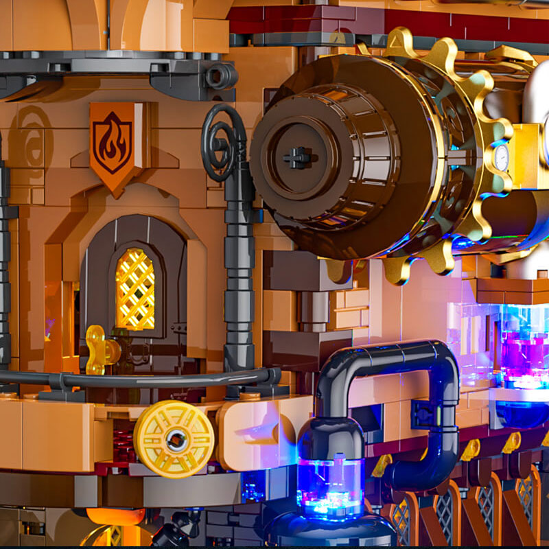 Lumibricks Steampunk World 11010 Alchemist'S Moving Castle