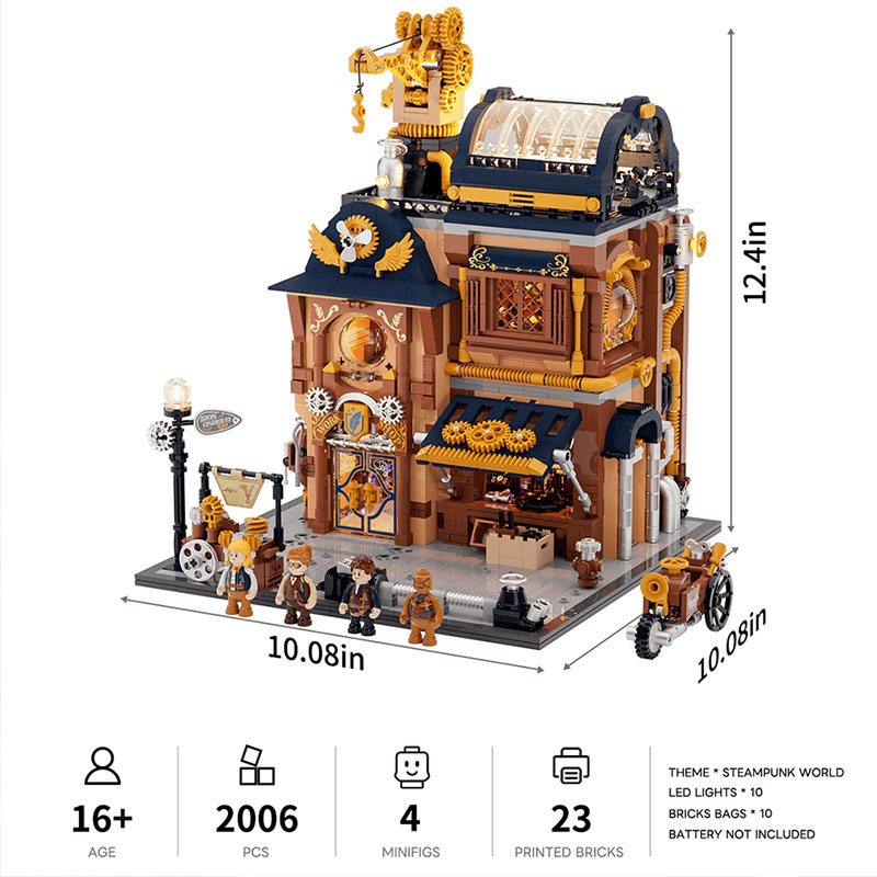 Lumibricks Steampunk World 11015 Steampunk Mechanical Workshop