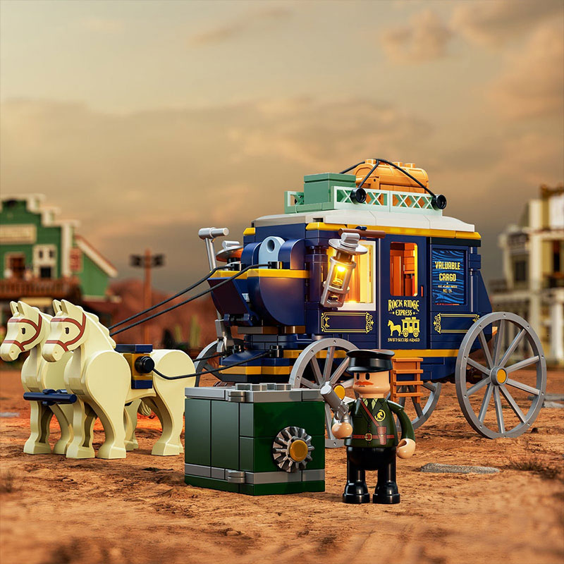 Lumibricks The Old West 14006N Treasure Stagecoach