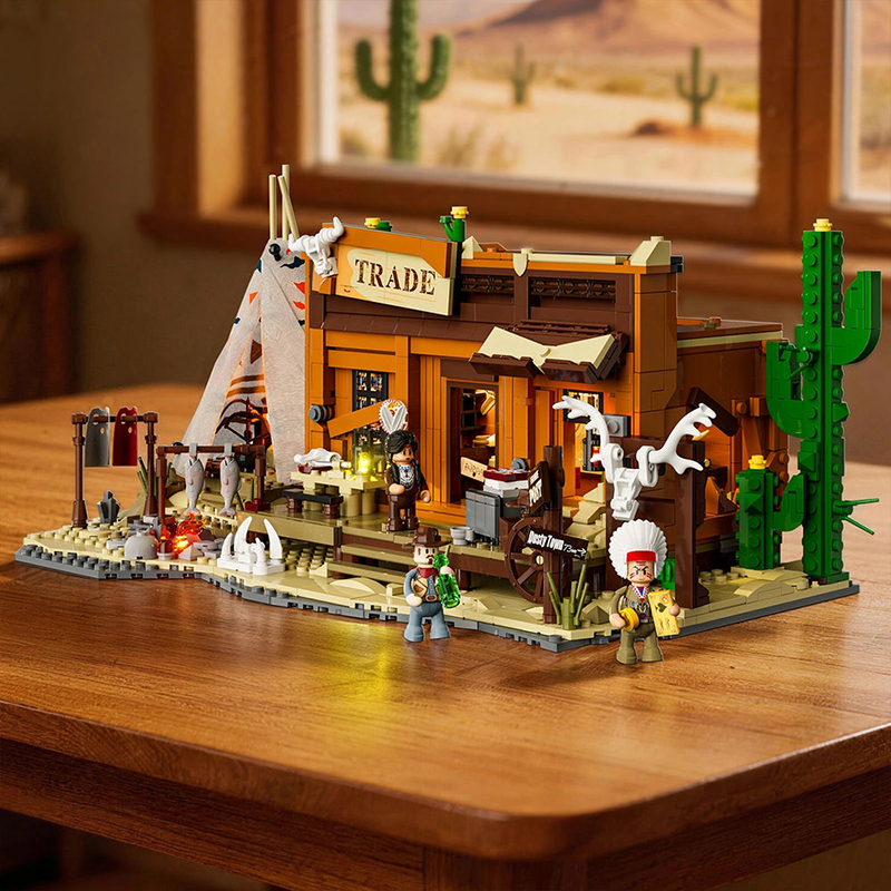 Lumibricks The Old West 14018 Western Fur Trading Post