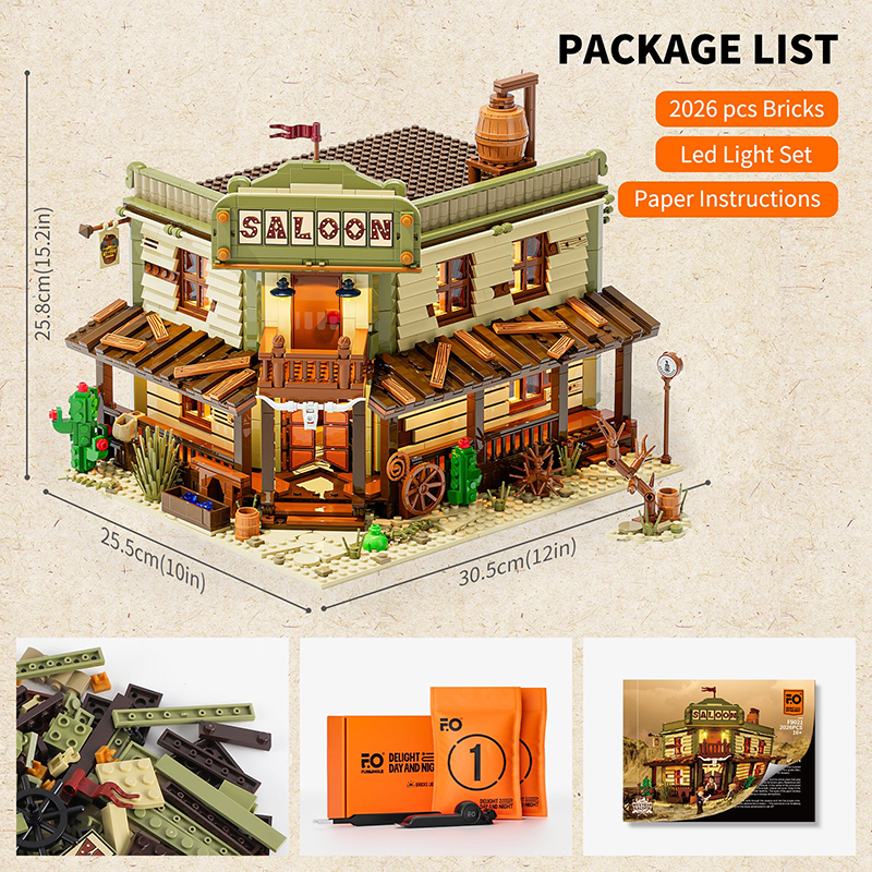 Lumibricks The Old West 14019 Fortune Club Saloon