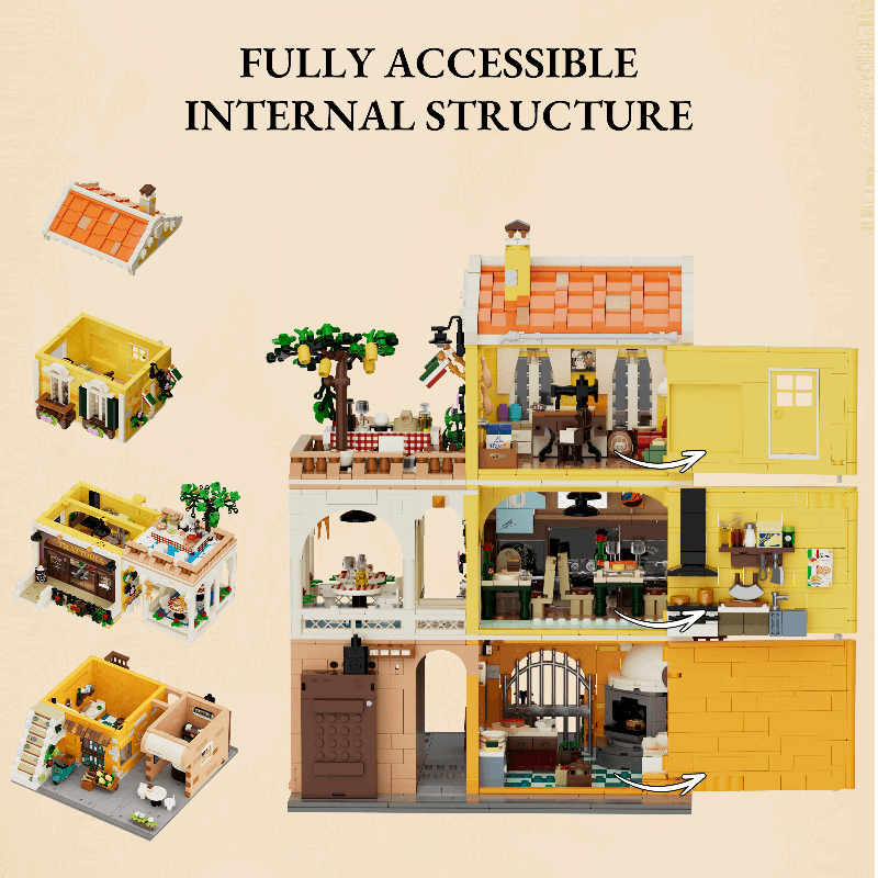 Lumibricks Town Life 15010 Italian Homestyle Restaurant