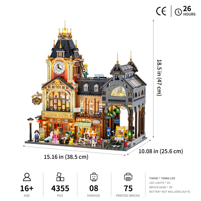 Lumibricks Town Life 15017 Train Station