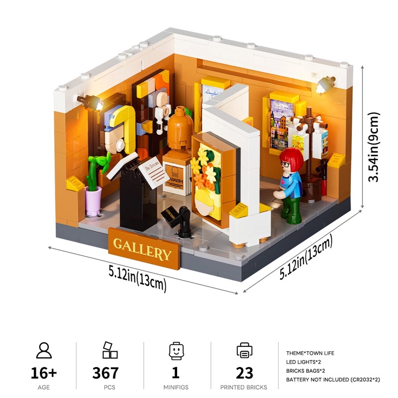 Lumibricks Town Life 15019 Brick Art Gallery Box