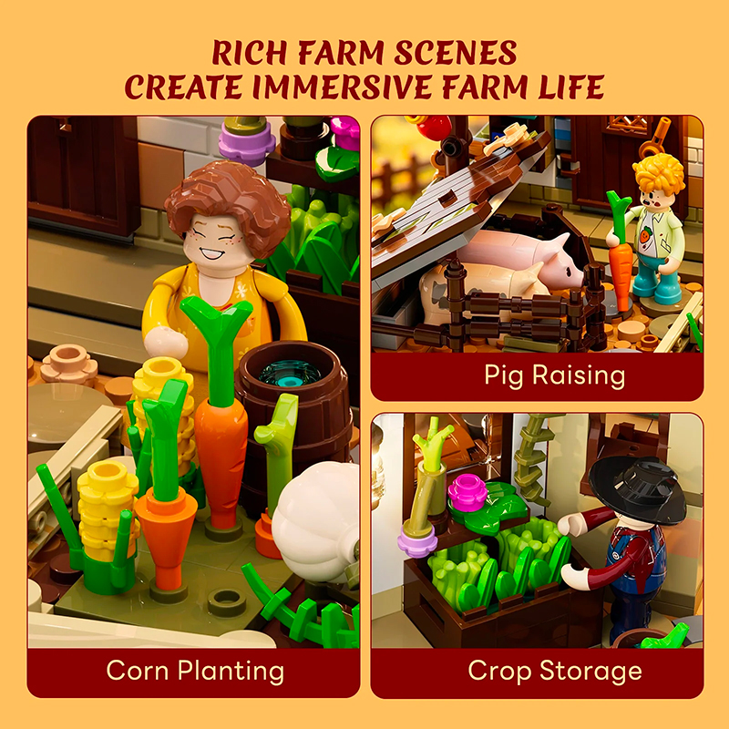 Lumibricks Farm Life 16013 Autumn Farmhouse