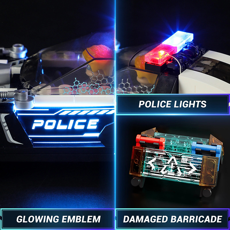 Lumibricks Cyberpunk Neoncity 17002 Police Patrol Car