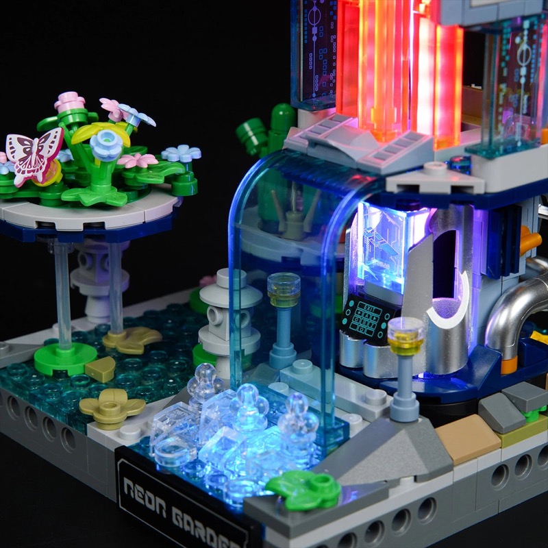 Lumibricks Cyberpunk Neoncity 17014 Neon Garden
