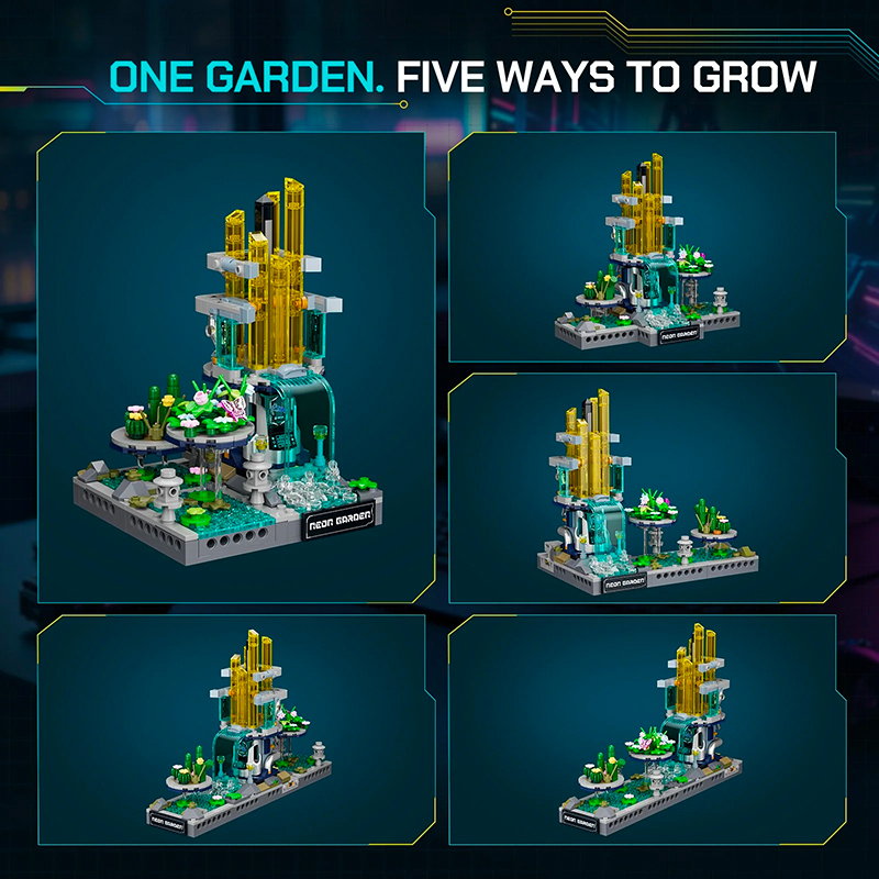 Lumibricks Cyberpunk Neoncity 17014 Neon Garden