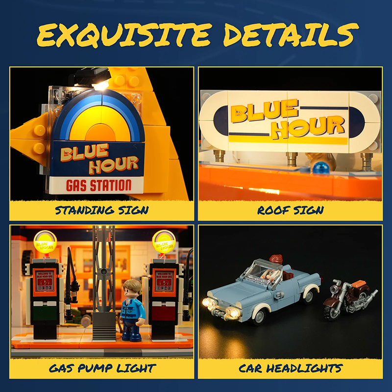 Lumibricks Road Trip 18003 Gas Station