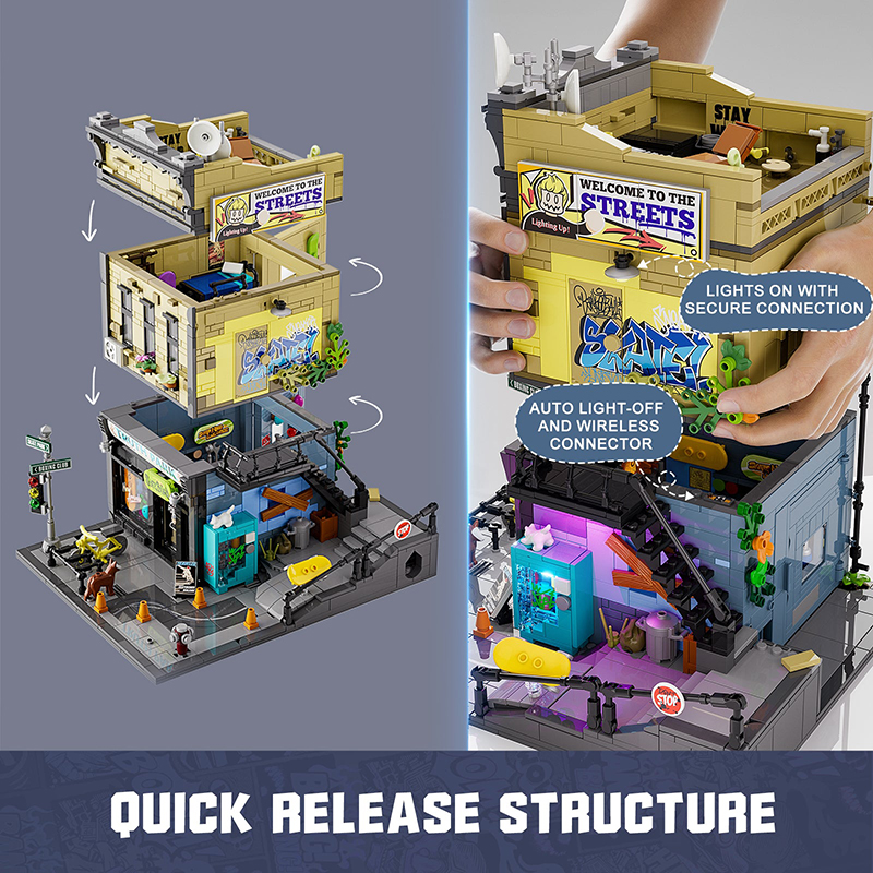 Lumibricks Street Fusion 19002 Skateboard Shop