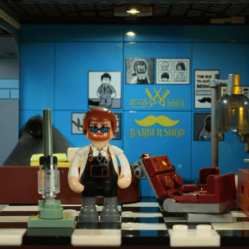 Lumibricks Street Fusion 19012 Barbershop