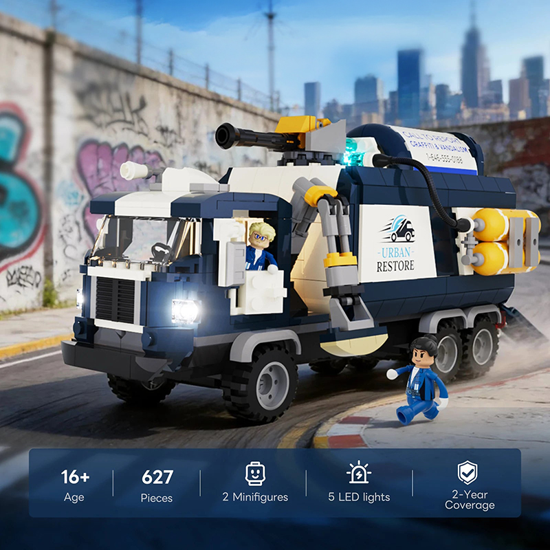 Lumibricks Street Fusion 19014 Cleaning Squad
