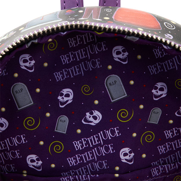 Beetlejuice Loungefly Mini Sac A Dos Icons Aop 