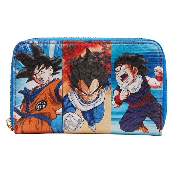 DBZ Loungefly Portefeuille Trio Son Goku Vegeta Son Gohan