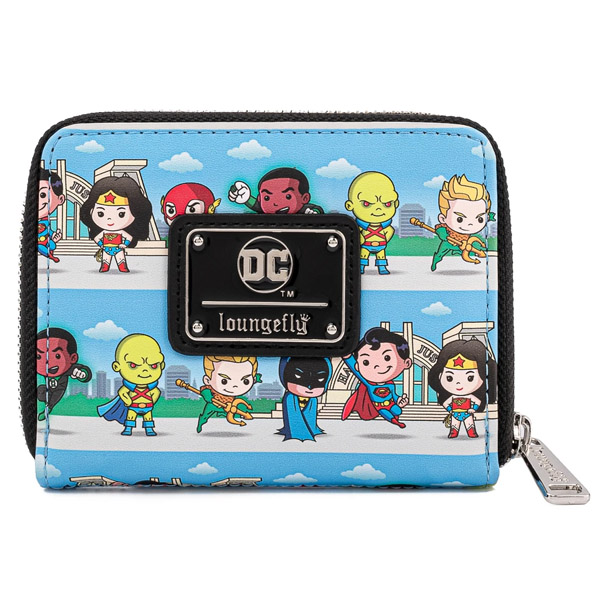 DC Loungefly Portefeuille Superheroes Chibi Lineup