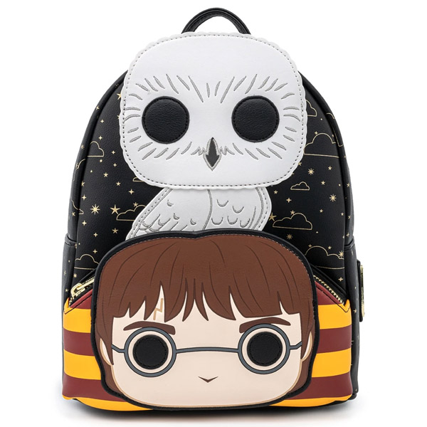 Mini Sac à Dos Harry Potter Luna Lovegood Par Loungefly - 9x10.5x4.5 Pouces, Cuir Synthétique Multicolore