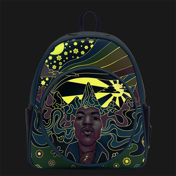 Jimi Hendrix Mini Sac A Dos Jimi Hendrix Psychedelic Landscape Zip 