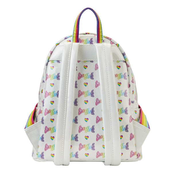 Lisa Frank Loungefly Mini Sac A Dos Logo Heart Detachable Rainbow Bag 