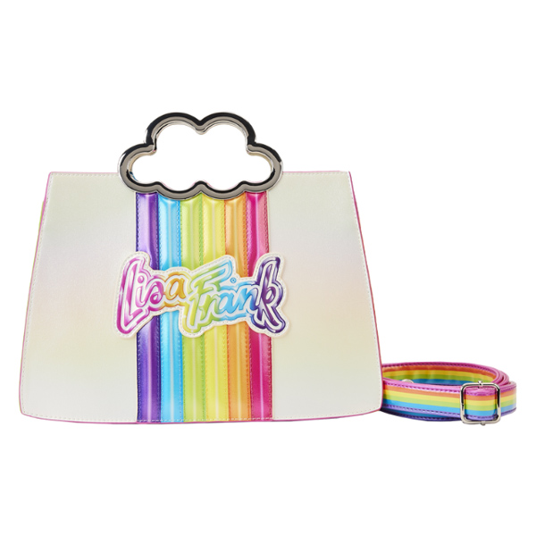 Lisa Frank Loungefly Sac A Main Rainbow Cloud Handle Chain Strap 