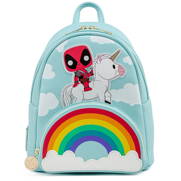 Marvel Loungefly Mini Sac A Dos Deadpool 30Th Anniv Unicorn Rainbow