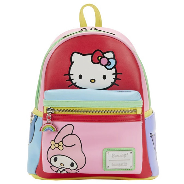 Sanrio Loungefly Mini Sac A Dos Hello Kitty And Friends Color Block 
