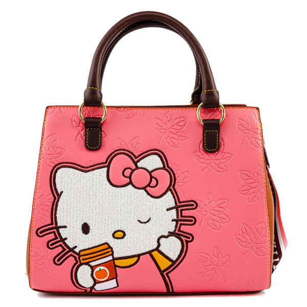 Hello Kitty Loungefly Sac A Main Pumpkin Spice Latte Wave