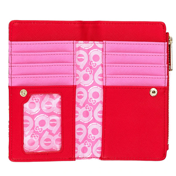 Hello Kitty Loungefly Portefeuille Sanrio 60Th Anniv Pink Wave