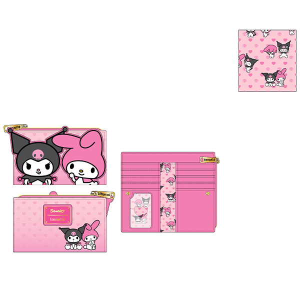 Sanrio Loungefly Portefeuille My Melody & Kuromi 