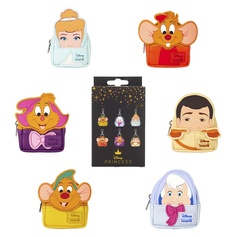 Disney Loungefly Mini Sac A Dos Charm Mystery Box 12Pcs Cinderella 75Th Anniv