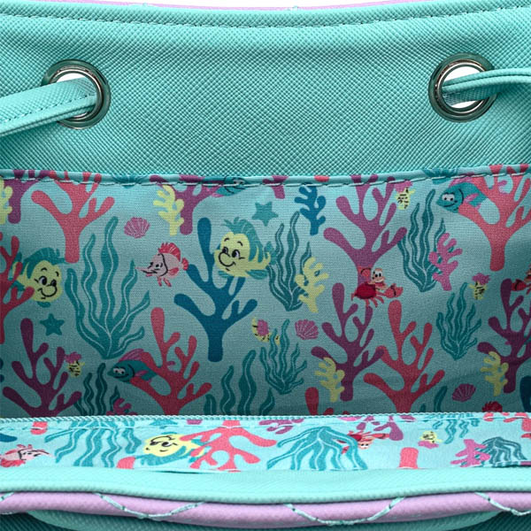 Disney Loungefly Mini Sac A Dos Little Mermaid Ombre Scales