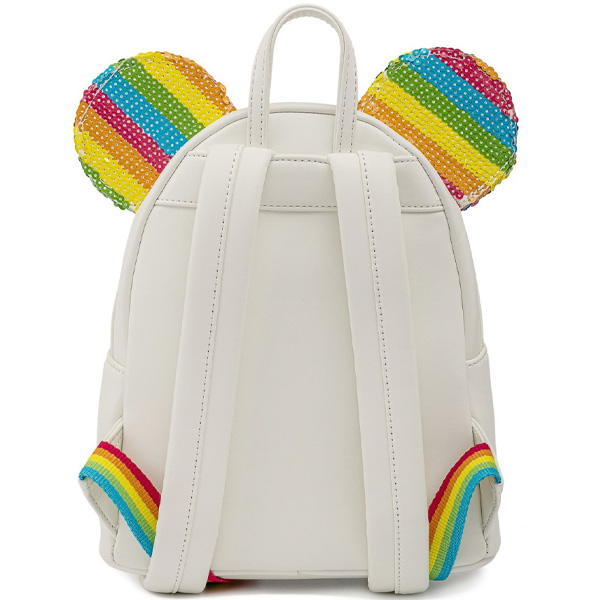 Disney Loungefly Mini Sac A Dos Sequin Rainbow Minnie