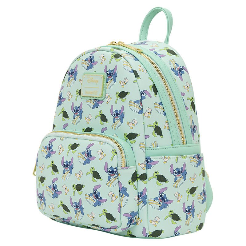 Disney Loungefly Mini Sac A Dos Aop Stitch And Duck