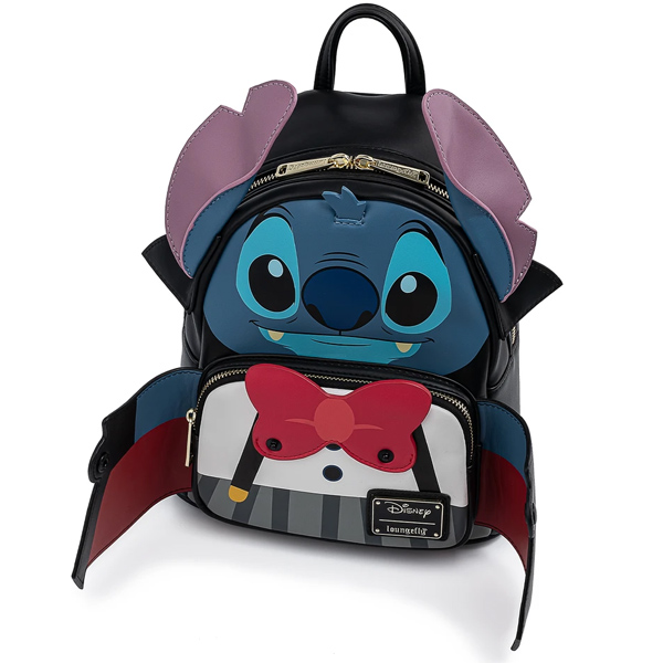 Disney Loungefly Mini Sac A Dos Vampire Stitch Bow Tie  